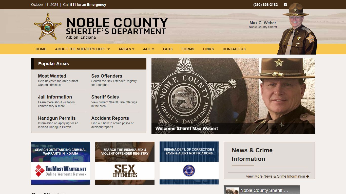 Noble County Indiana Sheriff's Department